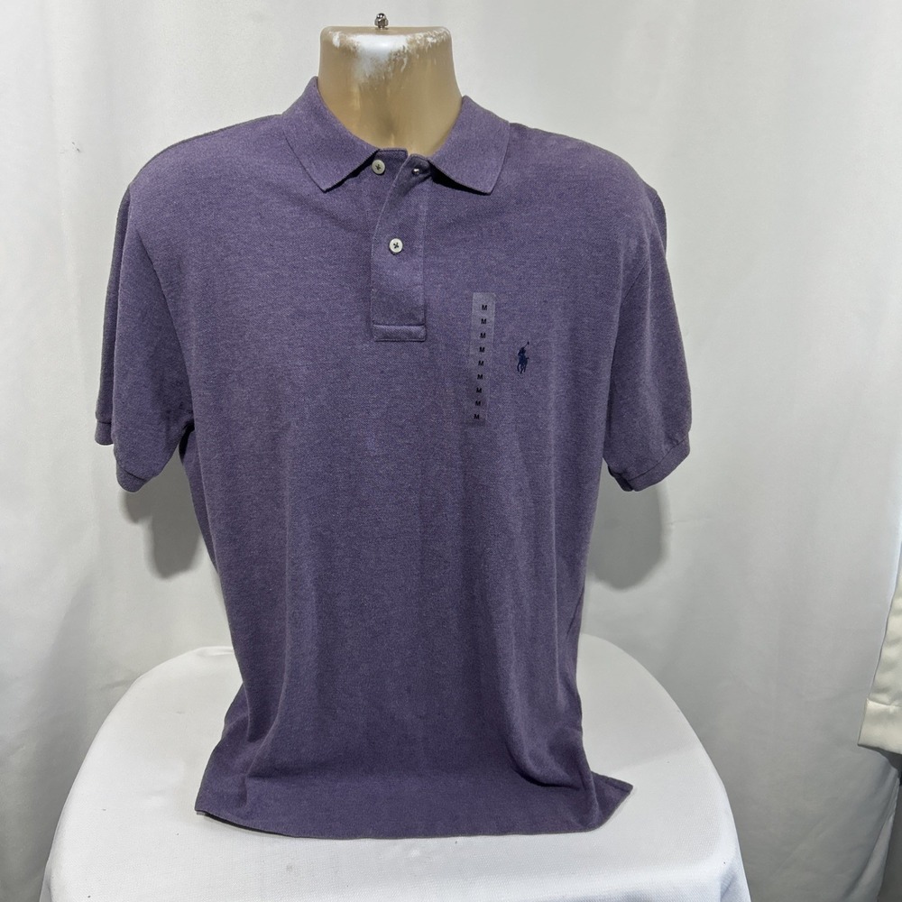 Polo Ralph Lauren Mens Polo Shirt Sz M Golf Short Sleeve Purple NEW